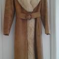 Manteau de fourrure renard et cuir vintage 500$